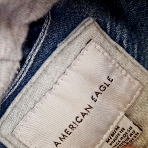 AMERICAN EAGLE CHAMBRAY DENIM JACKET TOP SZ M - Picture 6 of 7